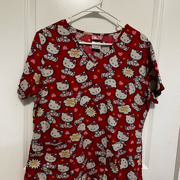 Hello Kitty Sanrio Scrub Top - Size Small Gently Used in Good condition - Picture 3 of 10